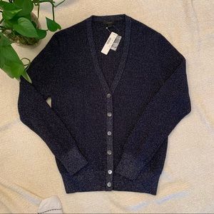 JCrew Metallic Rib Sweater